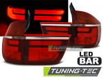 LED Lightbar Design Rückleuchten für BMW X5 E70 07-10 rot/klar LCI Optik